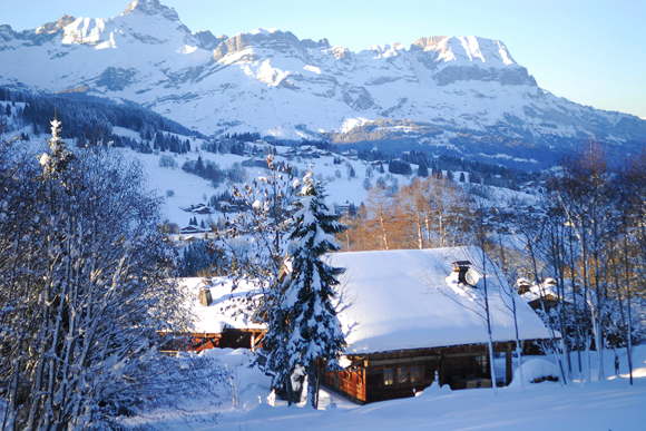 Luxus-Chalet mit Ski-in Ski-out in Megève französische Alpen