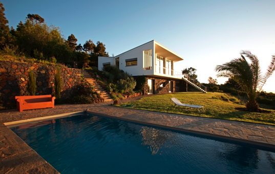 Spanien - Kanaren  - La Palma - Puntagorda - Gran Atlantico - Designvilla mit großem garten und großen pool