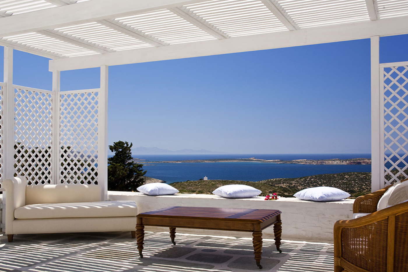 Luxusvilla Paros–Villa am Meer Griechenland–Kykladenvilla-Parasporos Bucht