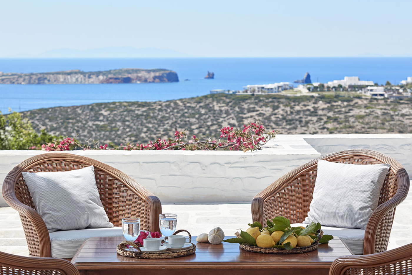 Luxusvilla Paros–Villa am Meer Griechenland–Kykladenvilla-Parasporos Bucht