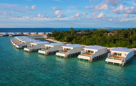 Indischer Ozean - Malediven  - Baa Atoll / nördliche Malediven - Amilla Fushi Luxury Resort - Lagunen Baumhäuser mit privatem Pool