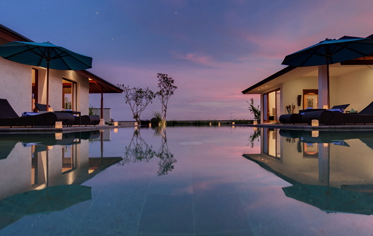 Asien - Indonesien  - Bali / Kuta Selatan - Villa Marie - Blick auf den Pool