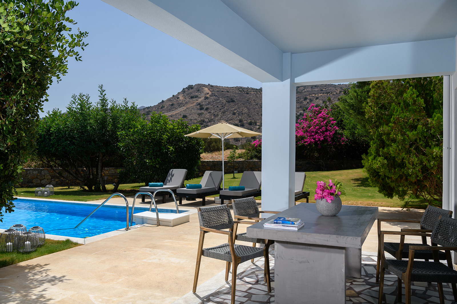Ferienvilla mit Pool am Meer mieten auf Kreta Griechenland
