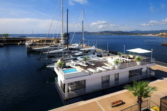 Floating Penthouse-exklusives Hausboot-Côte d'Azur-St. Raphael