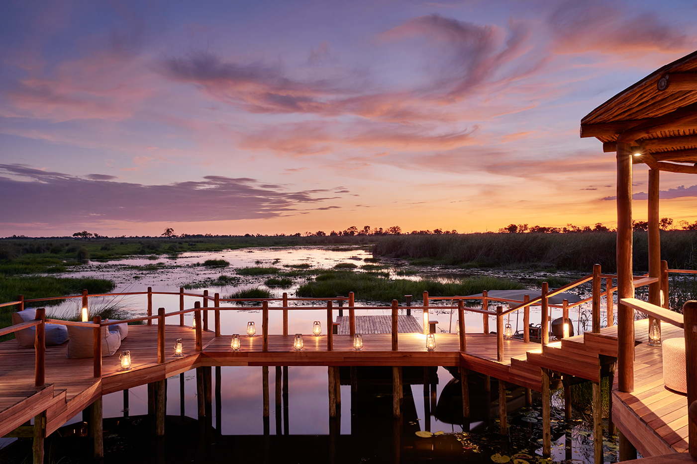 Luxus Safari Camp private Suiten Okavango Delta Botswana Afrika