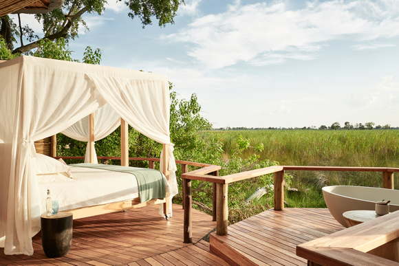 Luxus Safari Camp private Suiten Okavango Delta Botswana Afrika