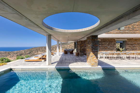 Ferienvilla-Luxusdomizil-mit Pool-mit Service in Griechenland-Sifnos-Vathi
