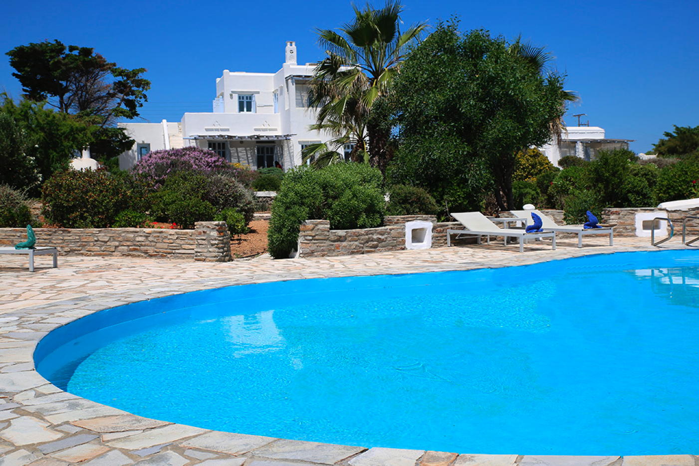 Luxusvilla direkt am Sandstrand und Privatpool auf der Kykladen-Insel Antiparos