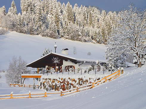 kayak evi kış manzarası