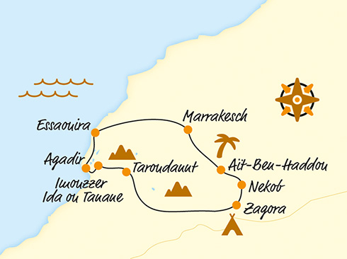 Itinerary Morocco by e-bike