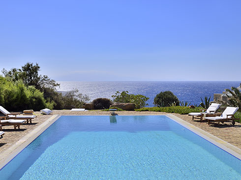 Mikonos'ta havuzlu tatil villası